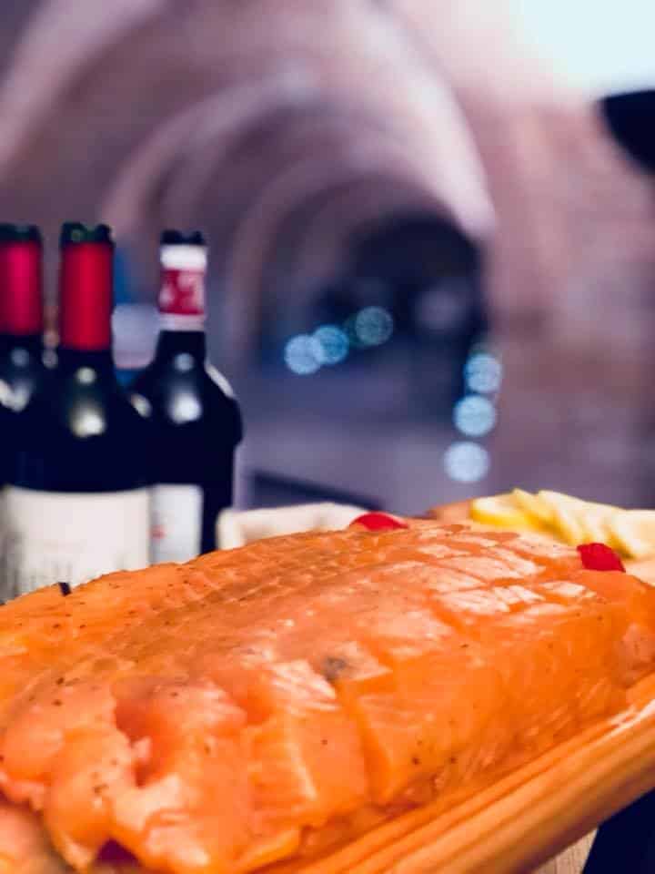 Sashimi de saumon fumé maison